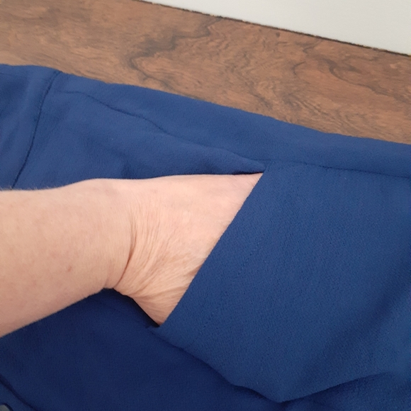 Highline Collective Midi Skirt Button Front Pockets A-Line Sz XS POCKETS Crepe - Picture 4 of 5